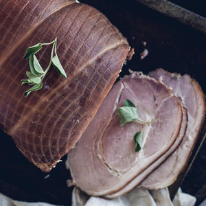 Gamze Free Range Boneless Ham ~2.5kg $35/kg ($50 deposit) PREORDER