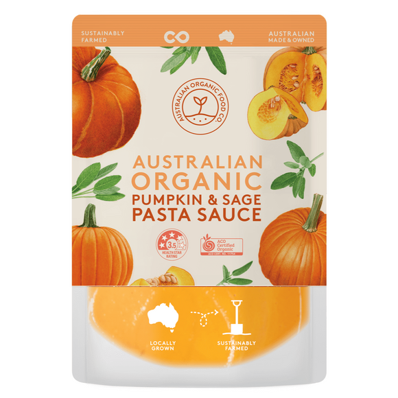 Australian Organic Food Co. Pumpkin & Sage Pasta Sauce 400g