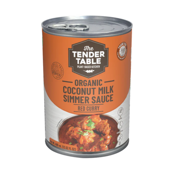 The Tender Table Organic Coconut Simmer Sauce Red Curry 400ml