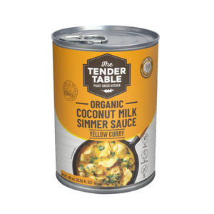 The Tender Table Organic Coconut Simmer Sauce Yellow Curry 400ml