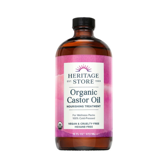 Heritage Store Organic Castor Oil 473ml