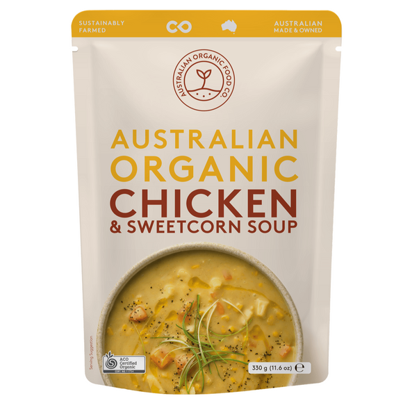 Australian Organic Food Co. Sweet Corn & Chicken Soup 330g