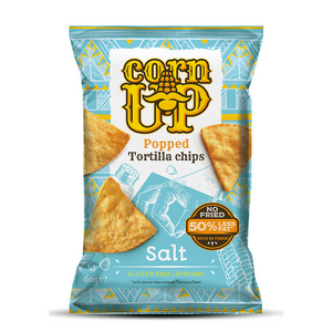 RICE UP CornUp Popped Tortilla Chips SEA SALT 60g