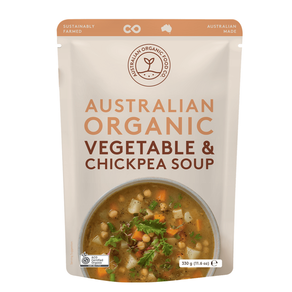 Australian Organic Food Co. Vegetable & Chickpea Soup 330g