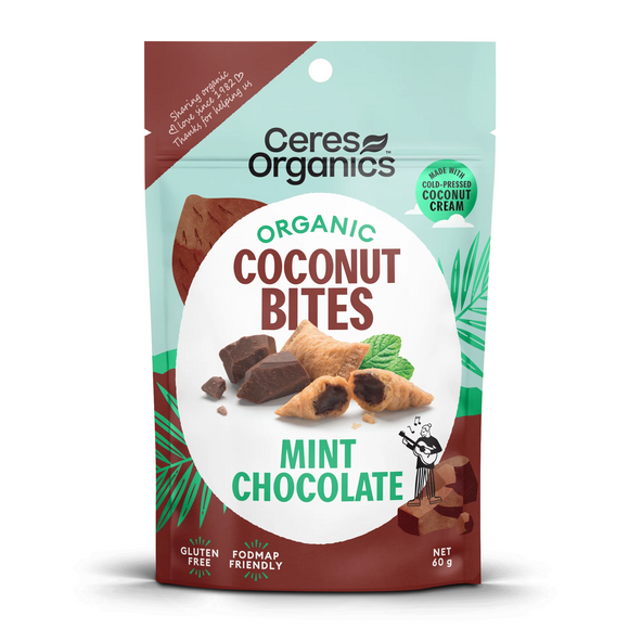 Ceres Organic Coconut Bites MINT CHOCOLATE 60g