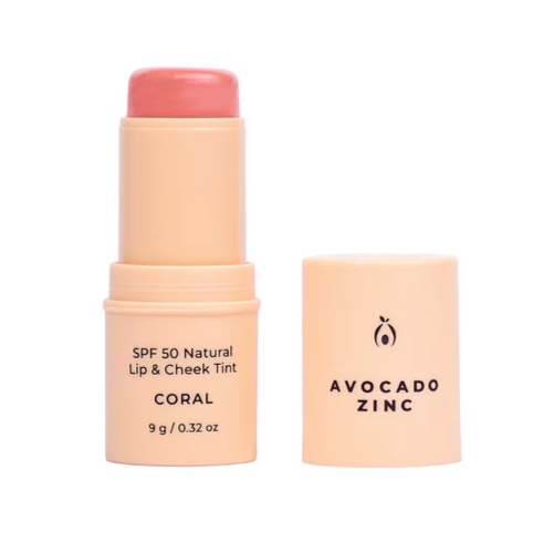 Avocado Zinc SPF50 Natural Lip & Cheek Tint BERRY 9g