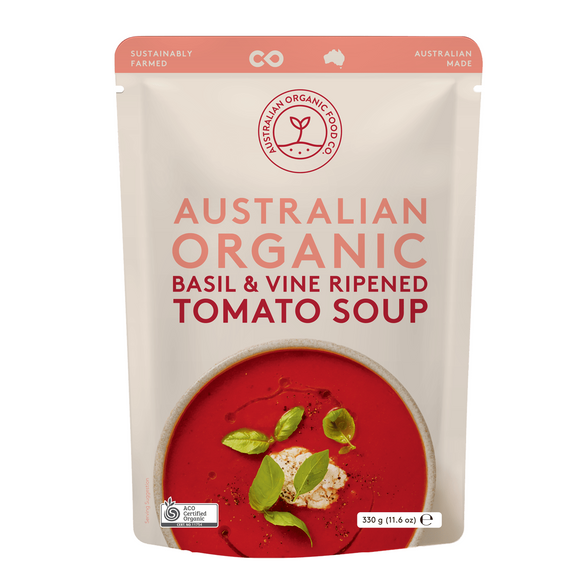 Australian Organic Food Co. Tomato & Basil Soup 330g