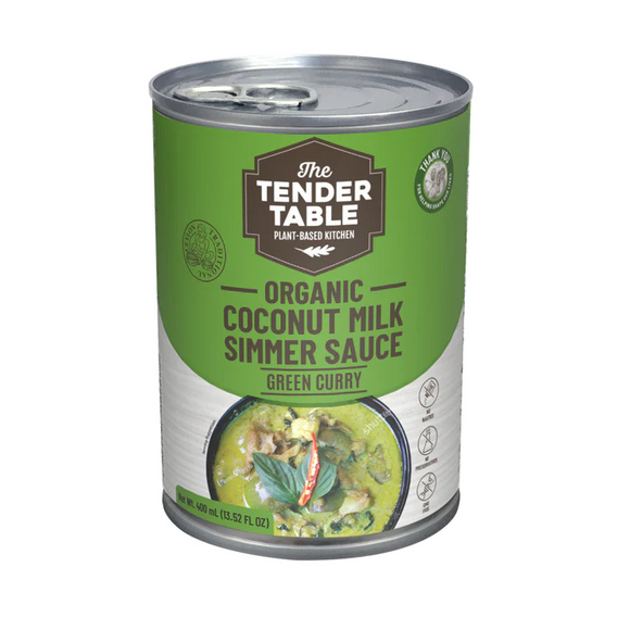 The Tender Table Organic Coconut Simmer Sauce Green Curry 400ml