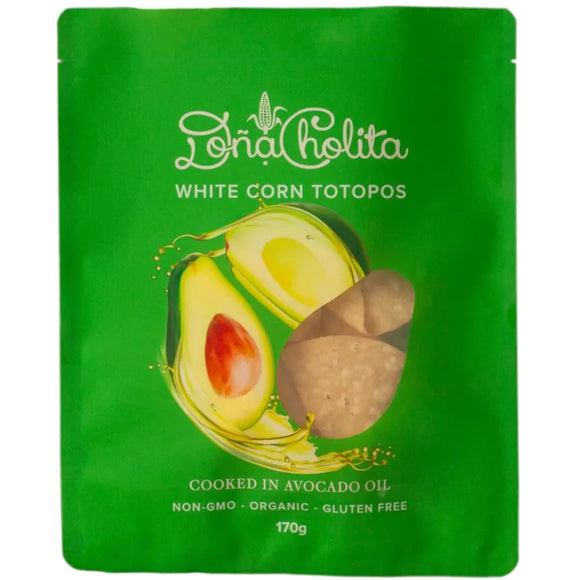 Dona Cholita Organic White Corn Totopos Avocado Oil 170g